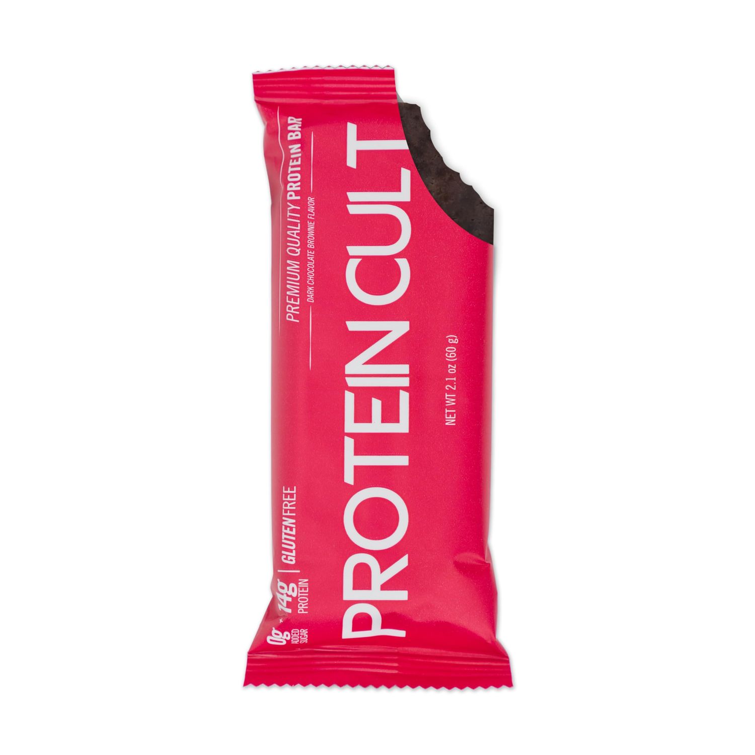 Protein Cult Chocolate Brownie Protein Bars - 12 Pack | Clean Ingredients, No Added Sugar, Whey Protein Isolate, Dark Chocolate - High Protein Snack for Workout, Energy &amp; Recovery - 14g Protein each.