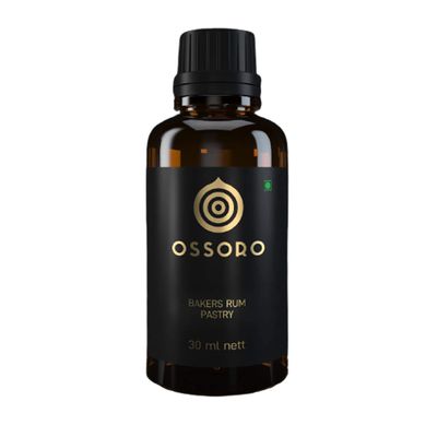 Ossoro Essence Baker&#39;s Rum Pastry Food Flavour with No Sugar Added, Non-GMO, Gluten-Free Flavors Perfect for Cakes, Snacks, Ice creams, Candies, Baking