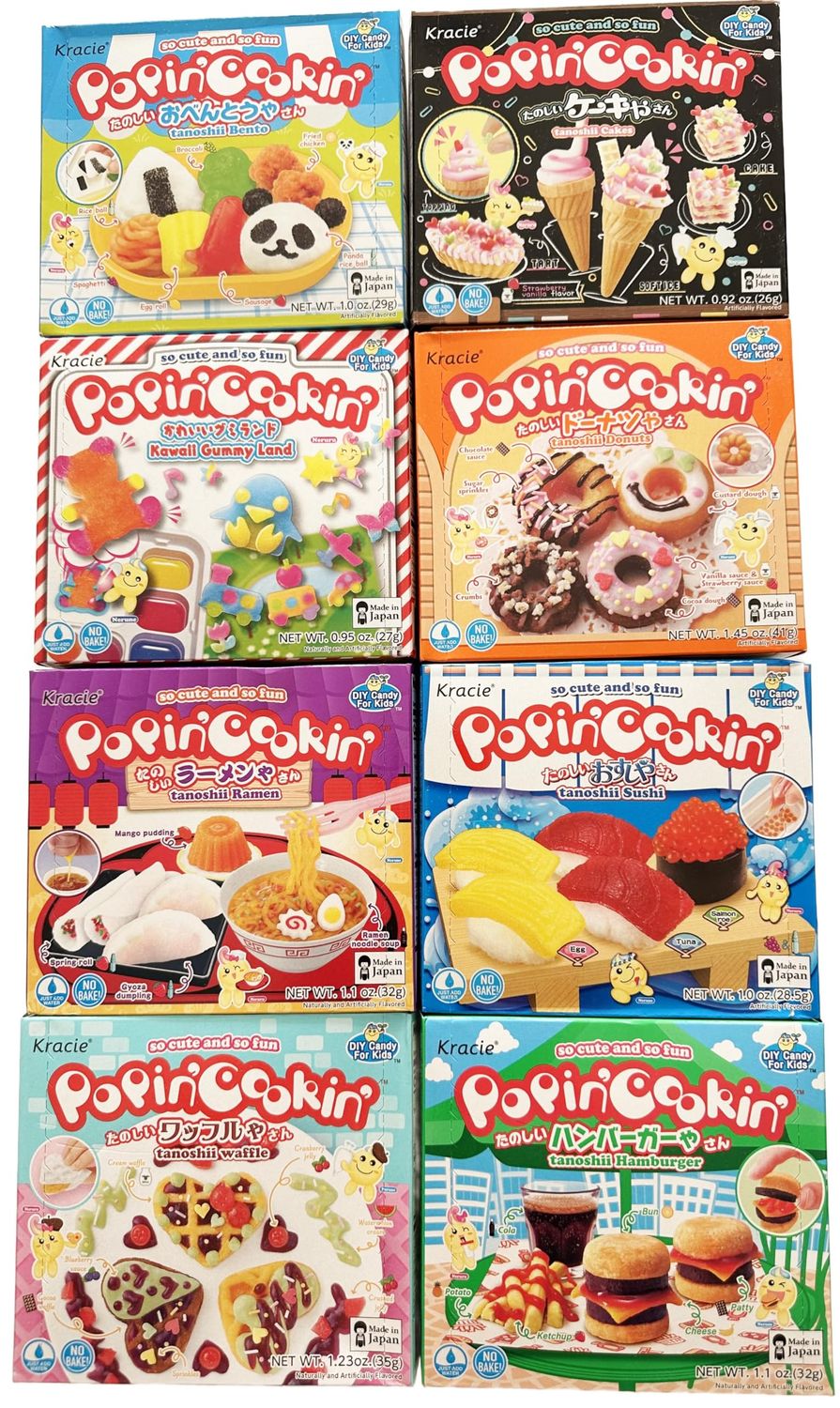 Popin Cookin DIY Candy Making Kit Assorted Variety Sets (Pack of 8) in Sprout Talk&#39;s Package