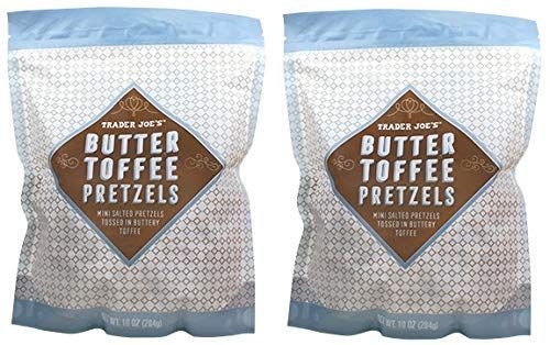 Trader Joe's Butter Toffee Pretzels 10 oz (Pack of 2)