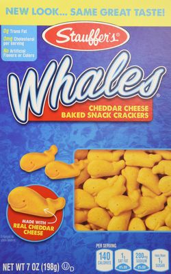 Stauffer&#39;s, Whales Baked Snack Crackers 7oz(pack of 3)