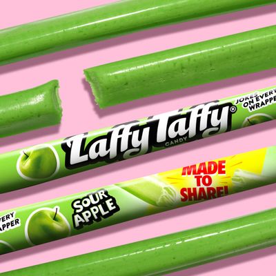 Laffy Taffy Rope Candy, Sour Apple Flavor, 0.81 Ounce Ropes (Pack of 24)