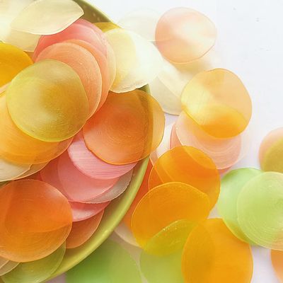 JTEDZI Uncooked Prawn Flavor Chip 6.35 oz 180g, Colored Shrimp Chips Snack, Prawn Crackers, Shrimp Chips Uncooked, Shrimp Crackers for Party Appetizers (Multi Color, Pack of 2)