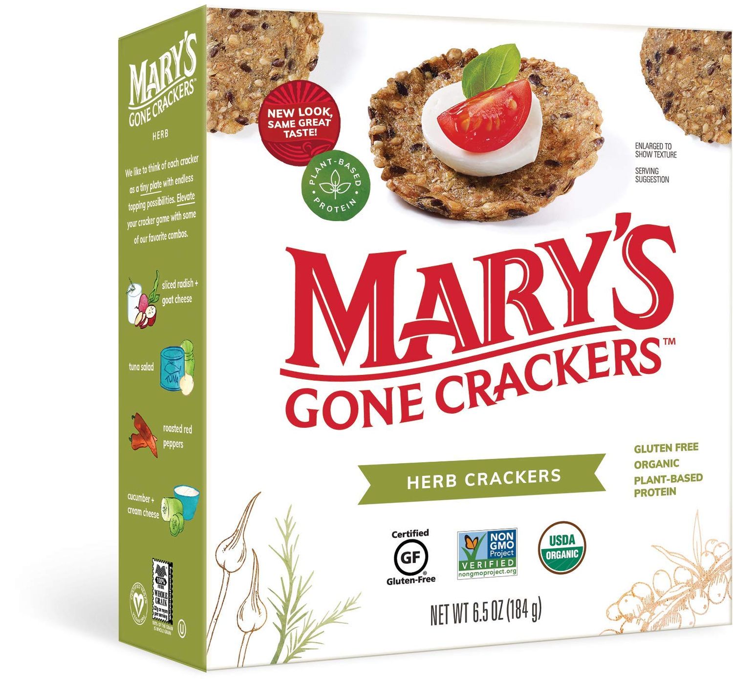 Mary&#39;s Gone Crackers, Herb, 6.5 Ounce