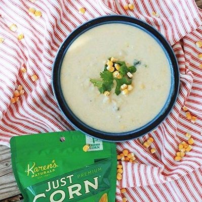 Karen's Naturals Just Corn, 4 Ounce Pouch, All Natural Freeze Dried Vegetables, Keto, Vegan, Gluten Free, Healthy Dried Veggie Snacks with No Additives or Preservatives, Dairy Free, Non-GMO