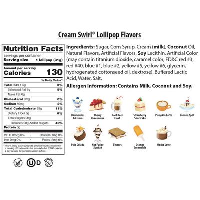 Original Gourmet Lollipops, Orange Creamsicle, 30 Count (Pack of 30)
