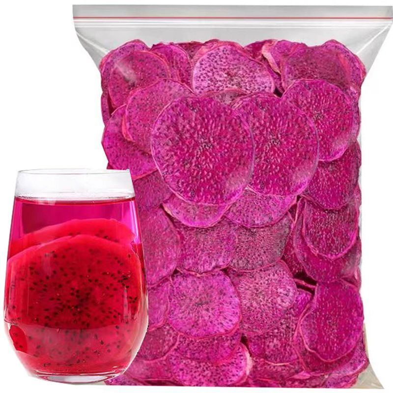 Dried Dragon Fruit Chips 7.05 oz Dried Fruit Snacks Pitaya Fruit Chips From Red Dragon Fruit
