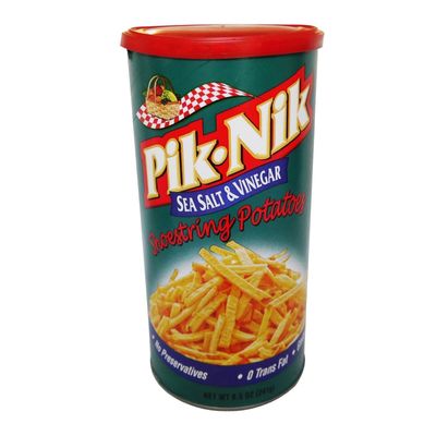 Pik Nik Sea Salt &amp; Vinegar Shoestring Potatoes - 8.5 Oz. Cans (2 Pack) by Pik-Nik