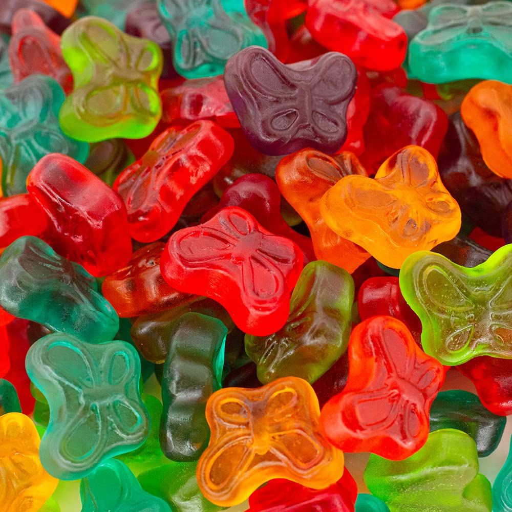 Gummy Butterflies Candy in Assorted Fruit Flavors, 11-Ounce Pack
