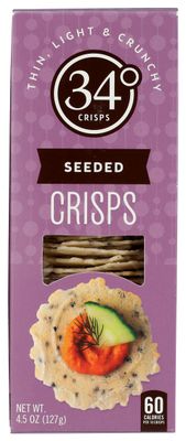 34 Degrees Seeded Crisps, 4.5 OZ