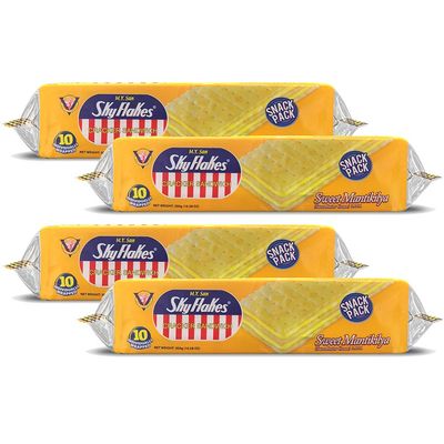 M.Y. San Cracker Sandwich Sweet Mantikilya (Sweet Butter Cream) Flavor, 300g (10.58 oz) 4 Pack