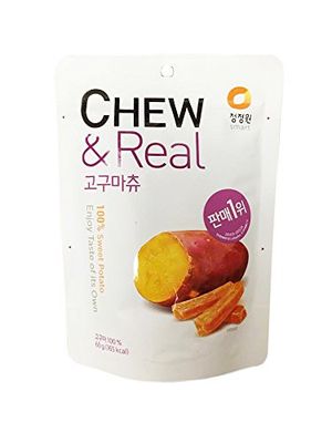 CJW 100% Dried Sweet Potato Chew Snack 2.11 Oz. (Pack of 3)