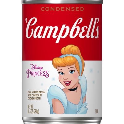 Campbells Condensed Kids Soup, Disney Princess Cool Shapes Pasta With Chicken in Chicken Broth, 10.5 oz Can