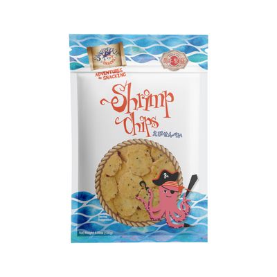 Swashbuckle Snacks Shrimp Chips Snack 4.59oz (130g), Otsumami, Seafood snack, Japanese snack, Made in Japan