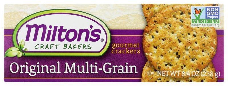 Milton's Original Multi-Grain Gourmet Crackers, Non GMO, 8.4 Ounces (Pack Of 8)