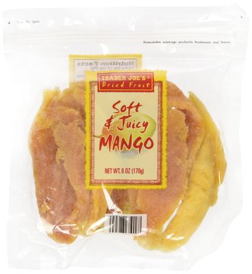 Trader Joe&#39;s Dried Fruit Soft and Juicy Mango (Pack of 3)