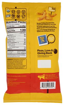 Hippeas Chickpea Puffs, Sriracha Sunshine, 4 Ounce (Pack of 1), 4g Protein, 3g Fiber, Vegan, Gluten-Free, Crunchy, Plant Protein Snacks