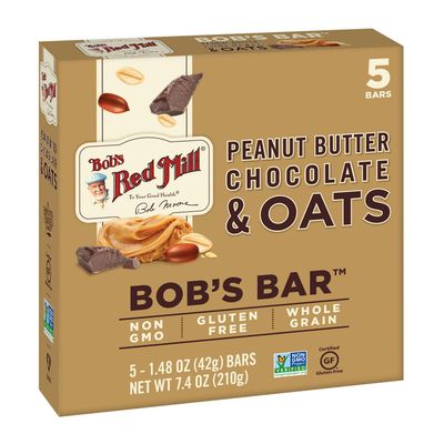 Bob&#39;s Red Mill Bar Oat Pb Choc 5Pk, 8.67 Oz (Pack of 6)