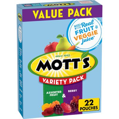 Mott&#39;s, Assorted Berry Fruit Snacks, Gluten Free, 17.6 oz (Pack of 6)