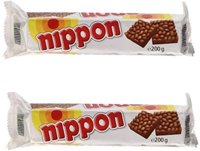 nippon Puffed Rice Snacks with Chocolate 200g  7.05oz, pack of 2