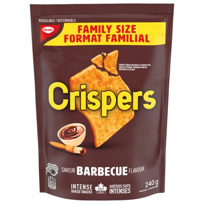 Crispers BBQ Family Size Crackers, 240g