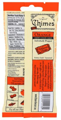 Chimes Orange Ginger Chews, 1.5 Ounce (Pack of 1)