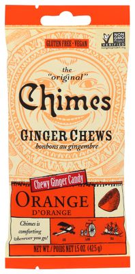 Chimes Orange Ginger Chews, 1.5 Ounce (Pack of 1)