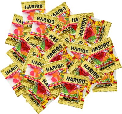 Haribo Goldbears Gummy Bears - 70 Count Treat Size Bags - 0.4 oz Individually Wrapped Bags - Perfect for Snacks, Treats, Goodie Bags