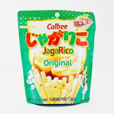 Calbee JagaRico (Jagariko) Original (salad) Potato Snack, Made in Japan 2.12 oz (2 packs)