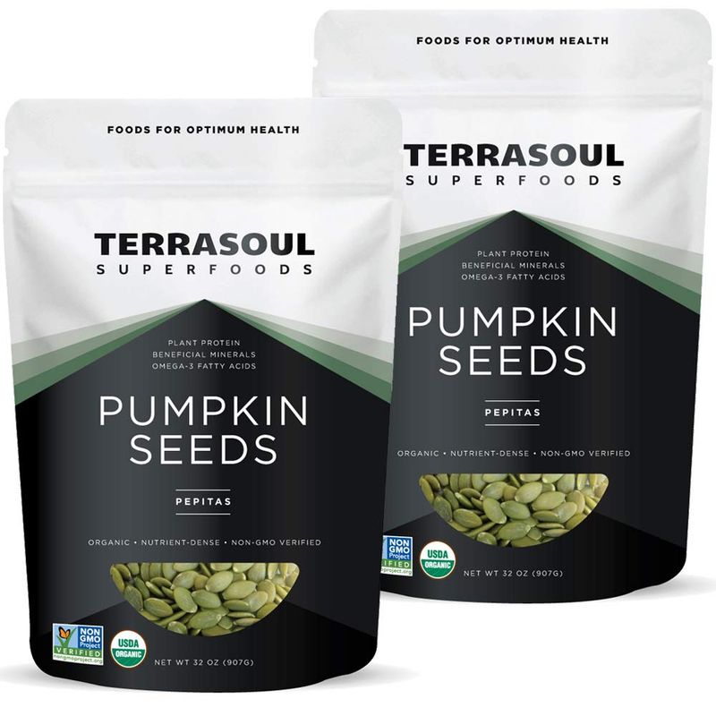 Terrasoul Superfoods Organic Pumpkin Seeds, 4 Lbs - Premium Quality, Fresh, Raw, Unsalted