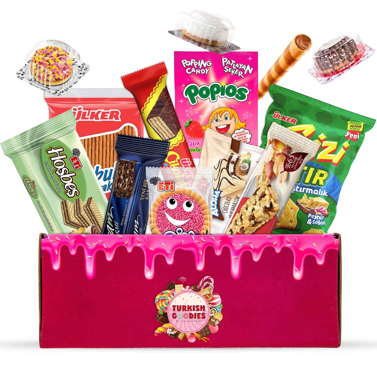 International Snack Box - Turkish Goodies Snack Box from Around World - Mystery Snacks Pack From Around The World - Different Country Foreign Snack Box - 12ct Other Country Snacks, Candies
