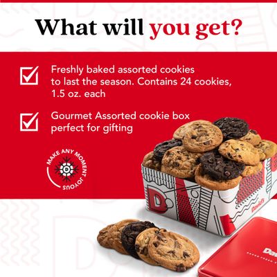 David's Cookies Freshly Baked Assorted Cookies In Love Tin 2Lbs - Deliciously Handmade Soft Variety of Cookies - Premium Gourmet Cookies Food Gift For Your Friends And Family On All Occasions