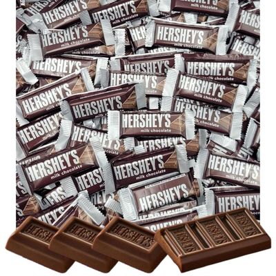 Hersheys Milk Chocolate Snack Size Candy Bar - Bulk Party Pack - Individually Wrapped Pieces - Fun Size Chocolate Candy Bars - 4 Pound (Pack of 1)