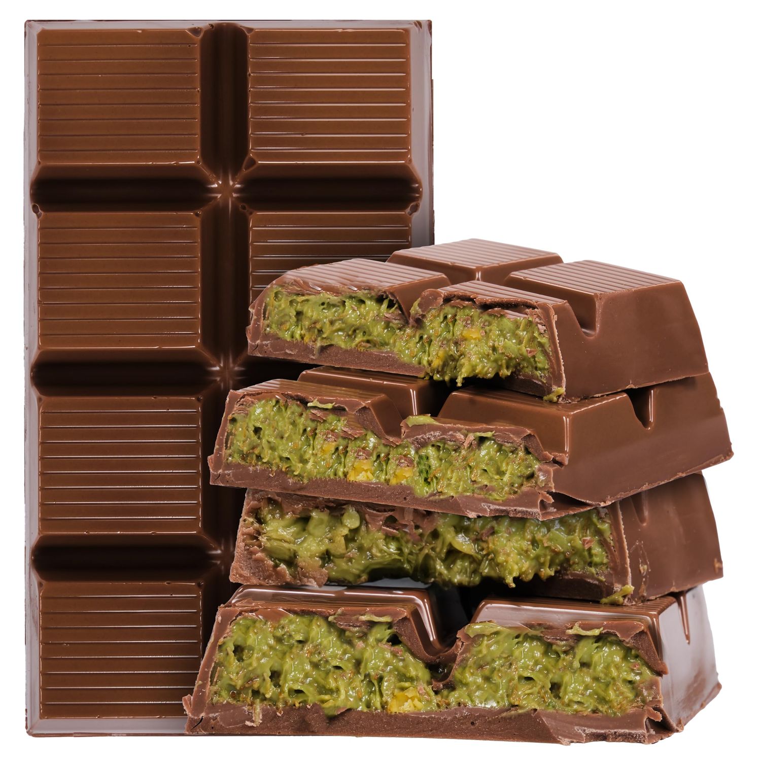 Eastanbul Dubai Chocolate Bar Pistachio, 7oz, Premium Pistachio Dubai Chocolate Bar, Dubai Chocolate with Shredded Phyllo Dough, Dubai Knafeh Pistachio Chocolate Bar, Viral Dubai Chocolate Bar