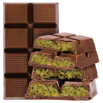Eastanbul Dubai Chocolate Bar Pistachio, 7oz, Premium Pistachio Dubai Chocolate Bar, Dubai Chocolate with Shredded Phyllo Dough, Dubai Knafeh Pistachio Chocolate Bar, Viral Dubai Chocolate Bar