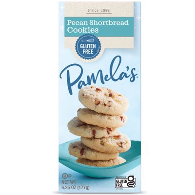 Pamela&#39;s Pecan Shortbread Gluten Free Cookies, 6.25 Oz (Pack of 6)