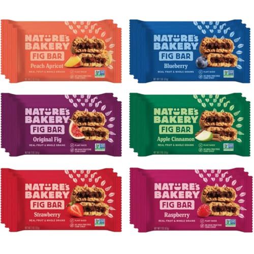 Generic Natures Bakery Whole Wheat Fig Bars, Ground Whole Wheat Fig Bars 6 Flavor Variety Pack (18 Count)