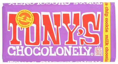 TONY&#39;S CHOCOLONELY Milk Chocolate Chip Cookie Bar, 6.35 OZ