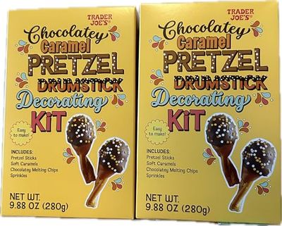 Trader joes Chocolatey Caramel Pretzel Drumstick Decorating Kit - 2 pack