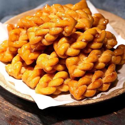 MKJJNCUY Chinese Traditional Classical Childhood Snacks,Handmade Snack Mini-Fried Dough Twist,mahua,Casual Snack Food,Great For Office, Work,Afternoon TeaÃ§ÂºÂ¢Ã§Â³â€“Ã©ÂºÂ»Ã¨Å Â±(500g17oz),2packs