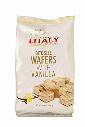 Litaly Bite Size Wafers with Vanilla, 14.1 Ounce