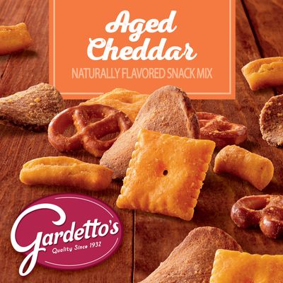 Gardetto's Snack Mix, Aged Cheddar, Pub And Party Mix, 8.6 oz Bag