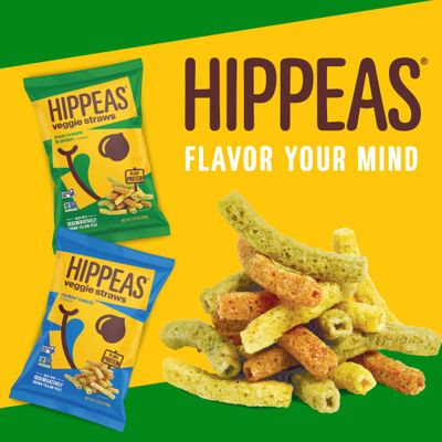 Hippeas Veggie Straws, Variety Pack: Sour Cream & Onion, Rockin Ranch, 0.75 Ounce (Pack of 18), 2g Protein, 1g Fiber, Vegan, Gluten-Free, Crunchy, Plant Protein Snacks