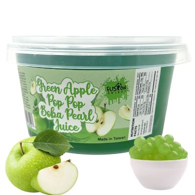 Fusion Select Green Apple Boba Bursting Bobaz Popping Bobaz Pearls Fruit Tea Snack Toppings