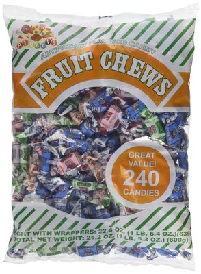 Albert&#39;s Fruit Chews - Assorted Flavors (240 Candies)