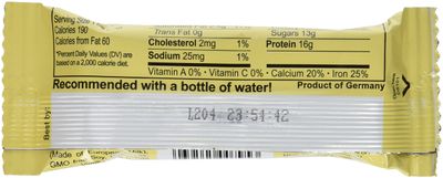 Seitenbacher Chocolate Covered Protein Bar, Vanilla, 2.1 Ounce (Pack of 12)