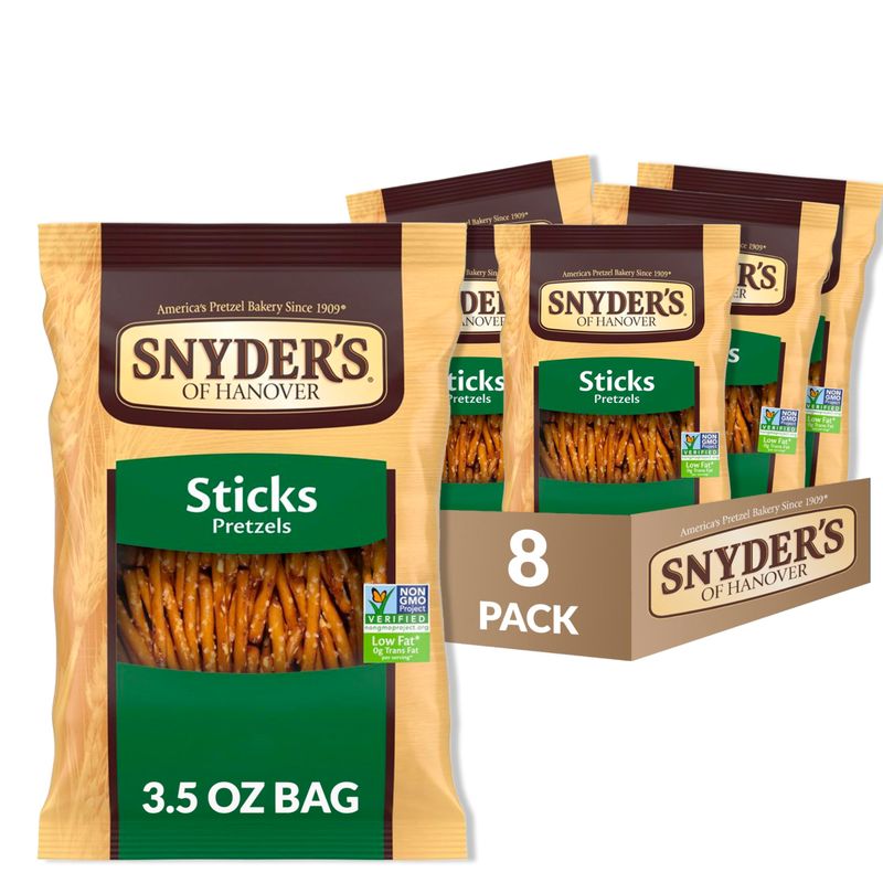 Snyder's of Hanover Pretzel Sticks, 3.5 Ounce (Pack of 8)