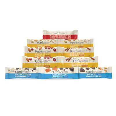 Nutrisystem Breakfast and Lunch Bar Variety Pack, Helps Support Weight Loss - 10 Count