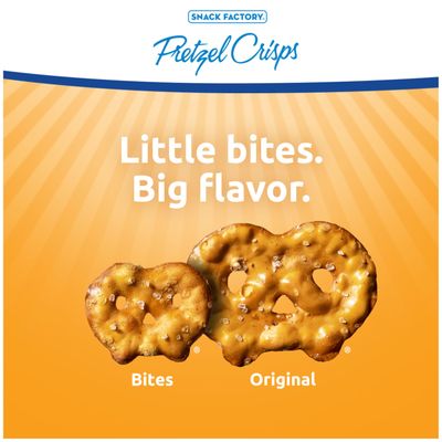 Snack Factory Pretzel Crisps Bites, Honey Mustard Pretzels, 12 Oz