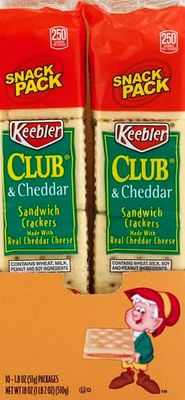 Keebler Sunshine 21163: Sandwich Crackers Single Serving Snack Packs